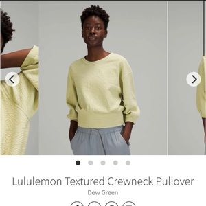 Lululemon Textured Crewneck Pullover